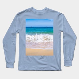 beautiful scenery beach wave Long Sleeve T-Shirt